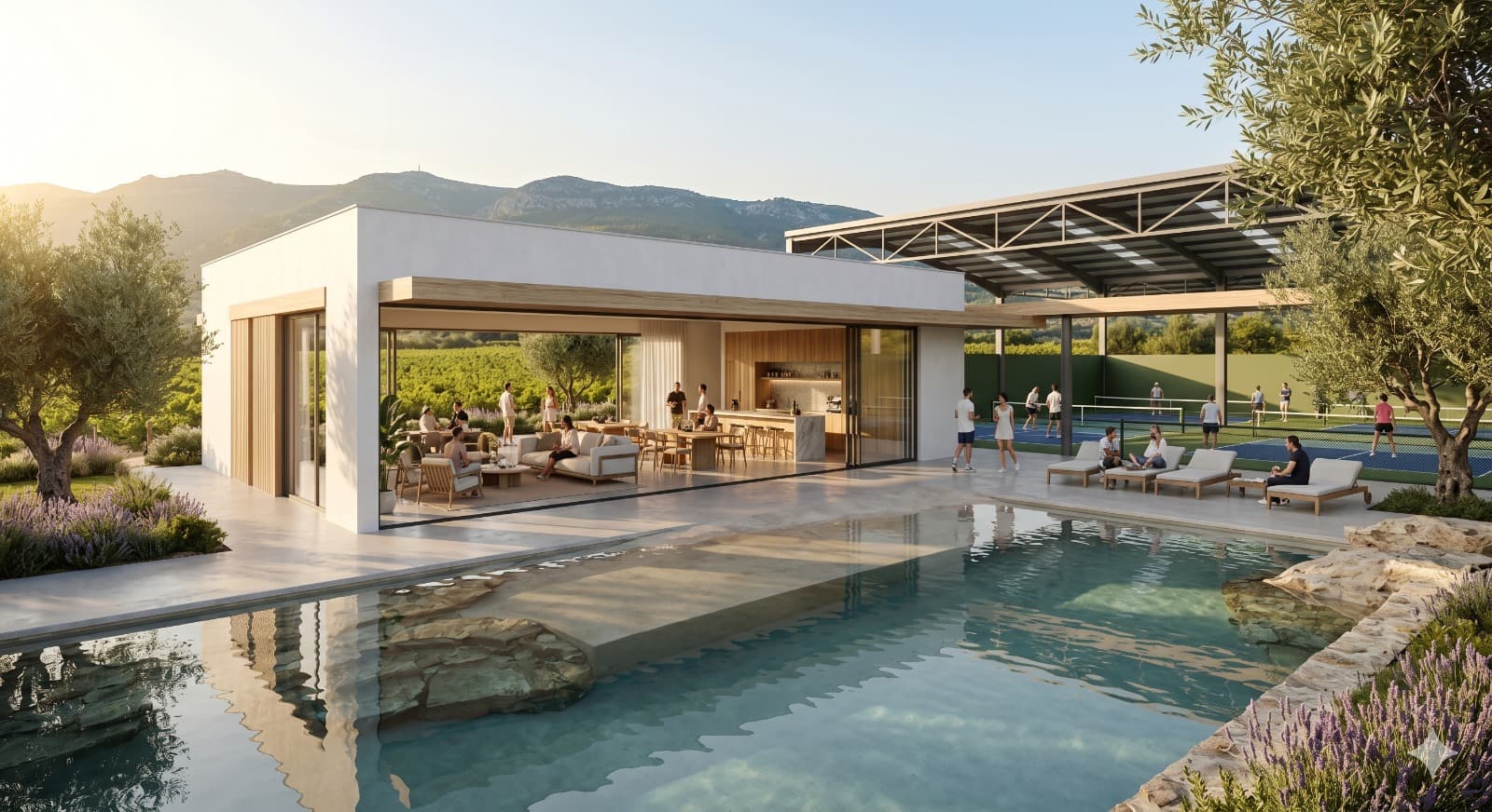 Luxury clubhouse and swimming pool